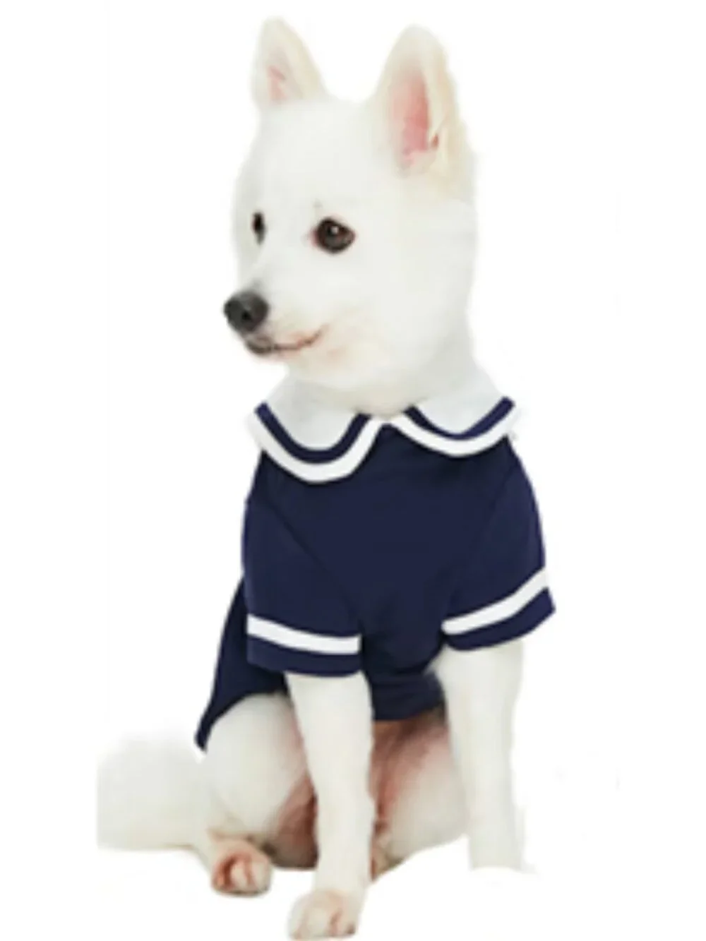 NWOT ~ Blueberry Navy Blue Summer Sailor Suit T-shirt for Dogs, Small
